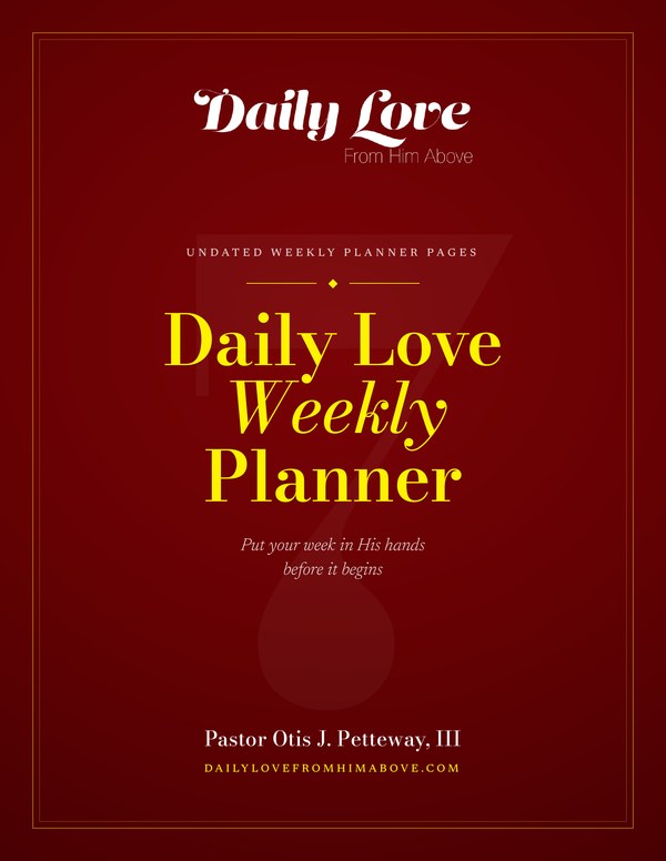 Cover of Daily Love Weekly Planner Pages